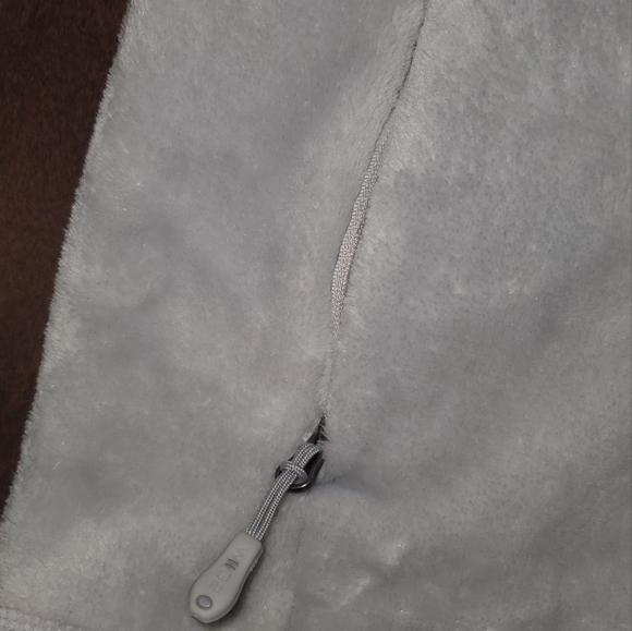 32 Degrees Heat Faux Fur Plush Full Zip Up Jacket size Large in Gray - Picture 8 of 8